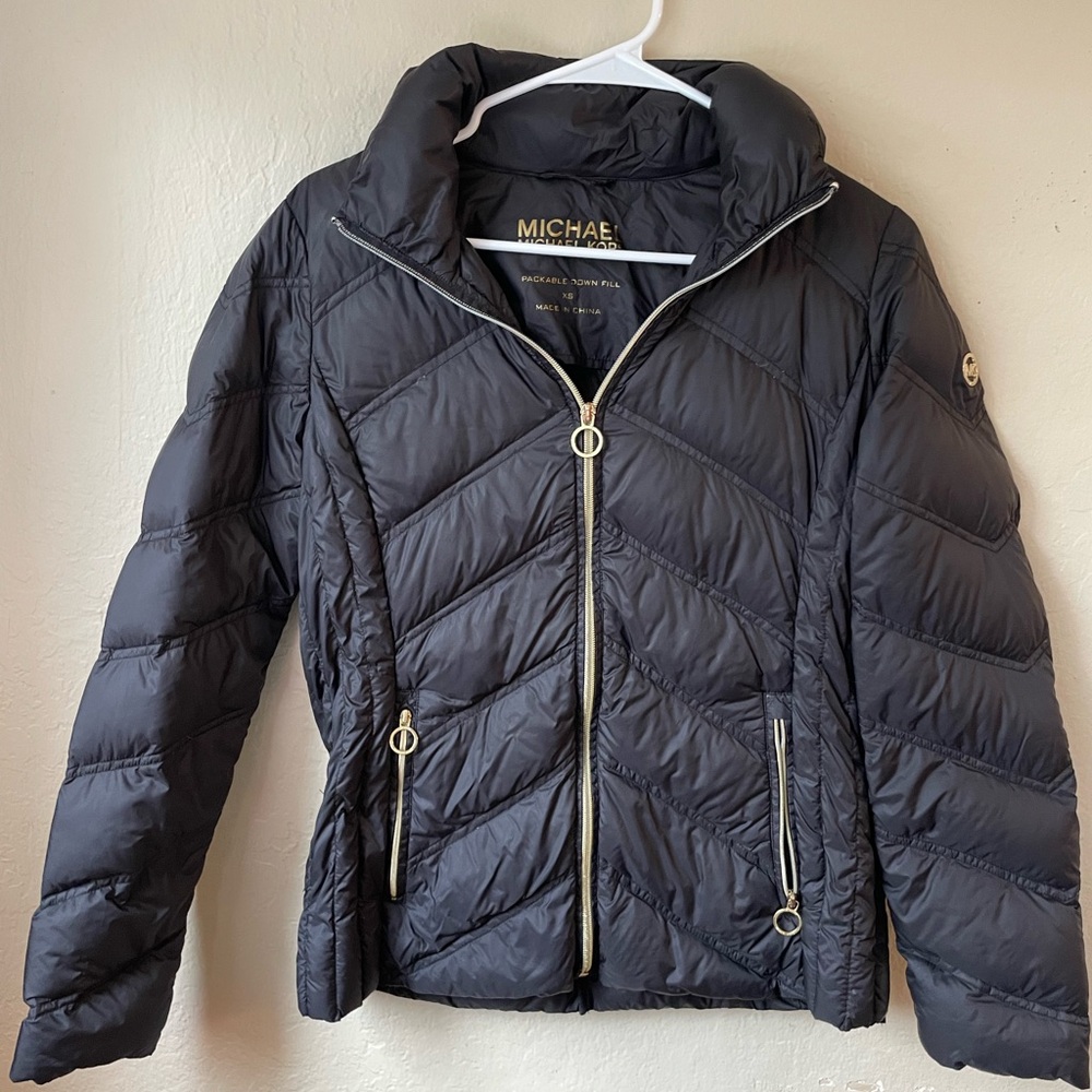 MICHAEL Michael Kors black Quilted Puffer Jacket